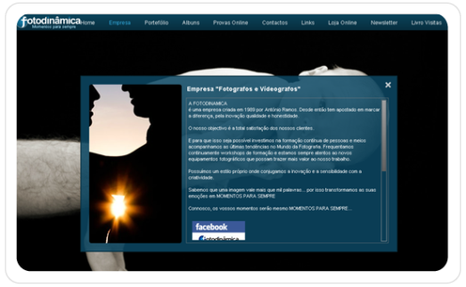 SITES EM FLASH Site - Foto Dinâmica