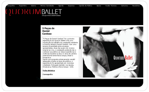 SITES EM FLASH Site - Quorum Ballet