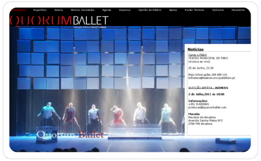 SITES EM FLASH Site - Quorum Ballet